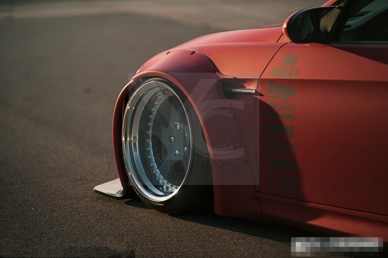 2007-2013 BMW E92 M3 LB LP LW Style Body Kit including Front Diffuser , Whole Fender Flare , Rear Spat , Trunk Wing