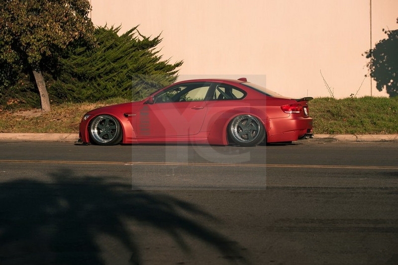 2007-2013 BMW E92 M3 LB LP LW Style Body Kit including Front Diffuser , Whole Fender Flare , Rear Spat , Trunk Wing