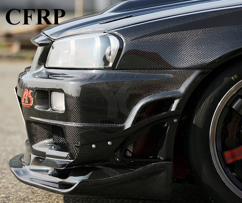 1999-2002 Nissan Skyline R34 GTR AS Front Lip with Undertray