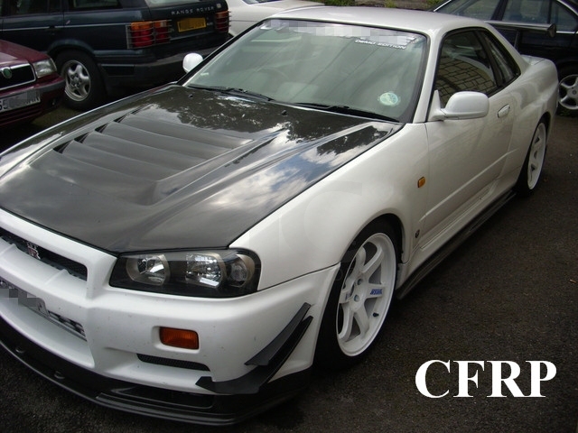 1999-2002 Nissan Skyline R34 GTR OEM Front Bumper Canard