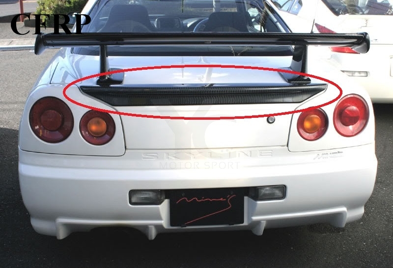 1999-2002 Nissan Skyline R34 GTT GTR MNS Style Trunk Spoiler Wing
