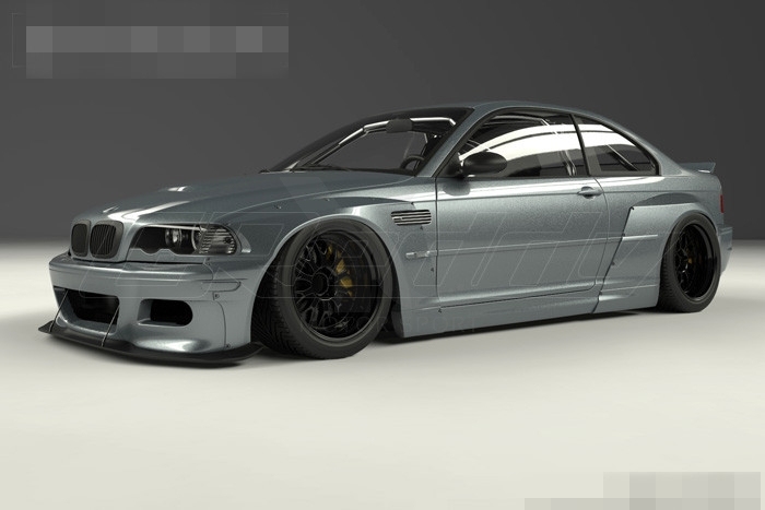 1998-2005 BMW E46 3 Series & M3 Coupe GRD PD Style +20mm Front Over Fender Flare