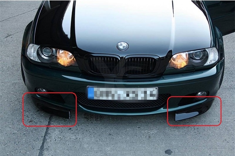 1998-2005 BMW E46 M-Tech II Front Bumper CSL Style Canard
