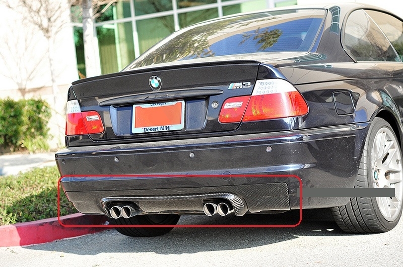 1998-2005 BMW E46 M3 CSL Style Rear Diffuser
