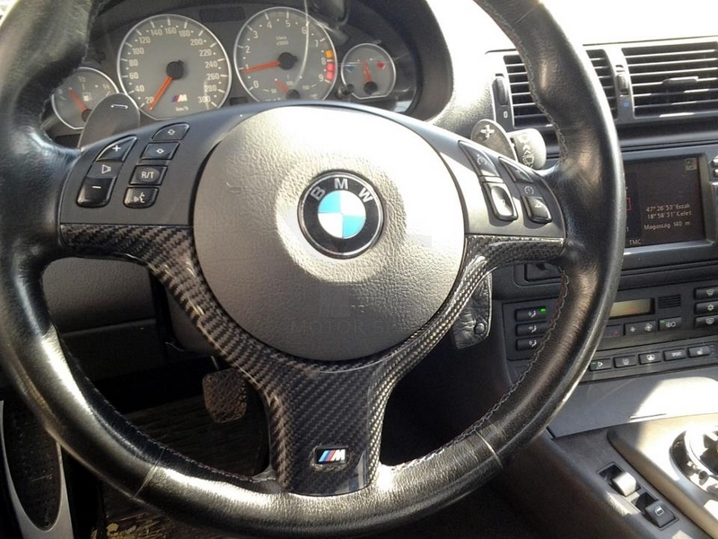 1998-2005 BMW E46 M3 Style Steering Wheel Cover Replacement