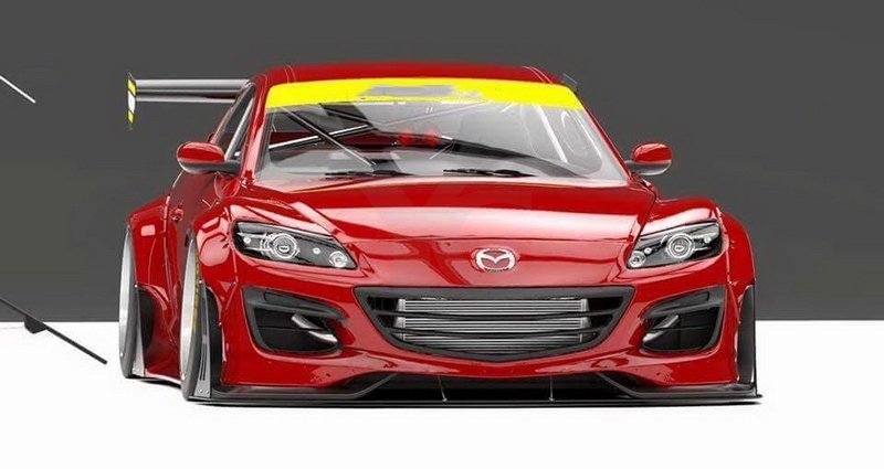 2011 Mazda RX-8 Wide Body Kit Rocket Bunny kit