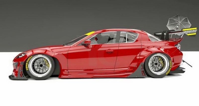 2011 Mazda RX-8 Wide Body Kit Rocket Bunny kit