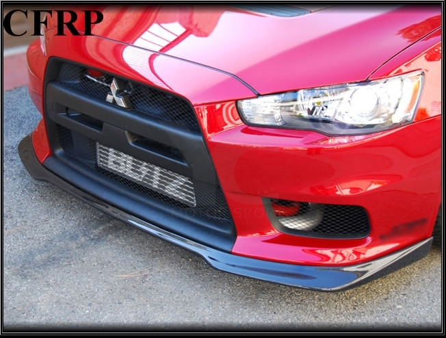 2008-2012 Mitsubishi Lancer Evolution EVO X 10 RA Style Front Lip