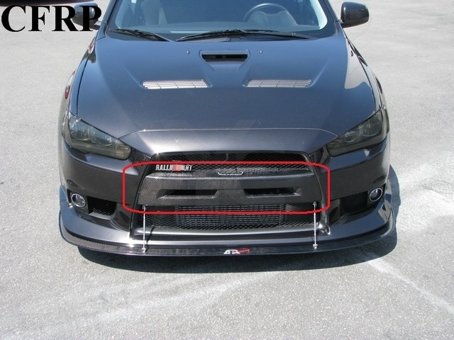 2008-2012 Mitsubishi Lancer Evolution EVO X VS Style Front Grille Bumper Cover