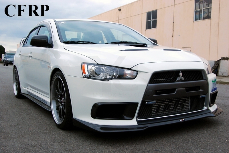 2008-2012 Mitsubishi Lancer Evolution EVO X 10 RA Style Front Lip
