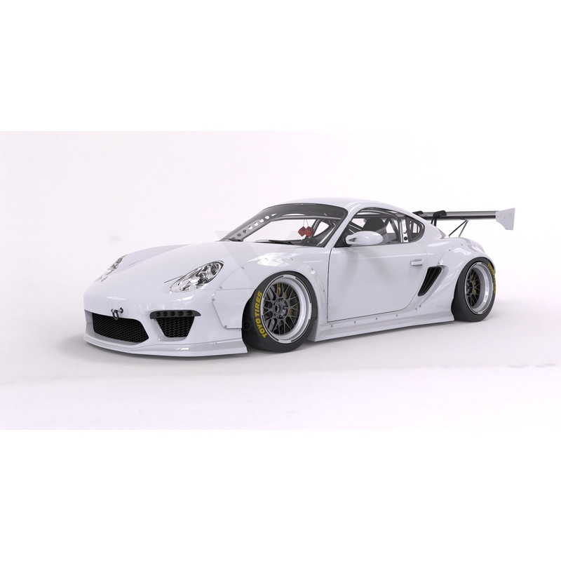 2005-2008 Porsche Cayman 987.1 PD RB V2 Style Body Kit include Front Bumper,Front Lip,Front Fender Flare,Side Skirts,Rear Fender Flare,Rear Bumper