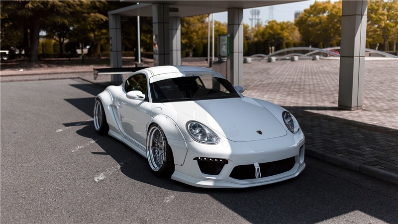 2005-2008 Porsche Cayman 987.1 PD RB V2 Style Body Kit include Front Bumper,Front Lip,Front Fender Flare,Side Skirts,Rear Fender Flare,Rear Bumper