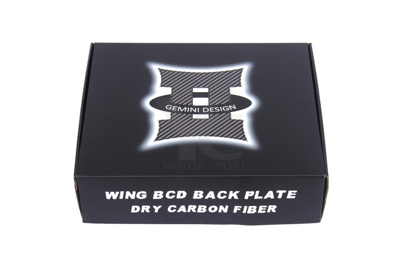 GEMINI DESIGN Dry Carbon Fiber Wing BCD Back Plate