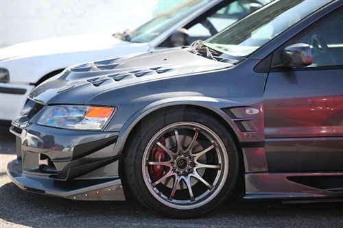 2001-2007 Mitsubishi Lancer Evolution 7-9 VTX Cyber Version Style +20mm Front Fender