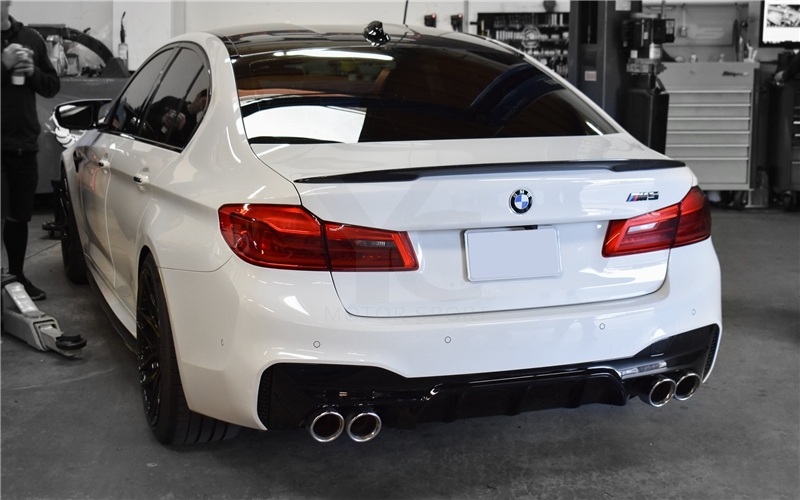 2017-2019 BMW F90 M5 OEM Style Rear Lip with Diffuser
