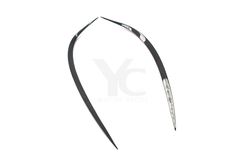 2015-2018 Mercedes Benz W205 C Class YC DESIGN Style Front Bumper Side Vent Canards
