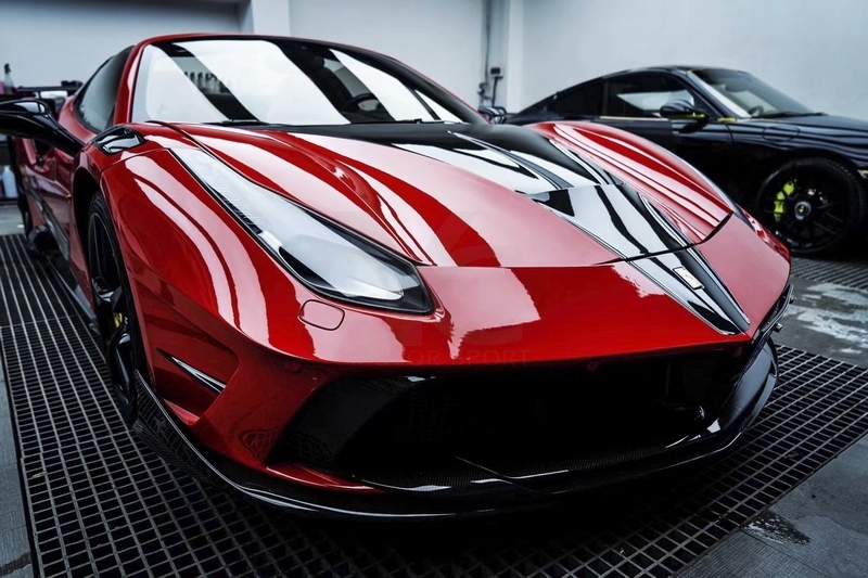 2015-2017 Ferrari F488 Spider MS 4XX Style Body Kit Portion Carbon Fiber
