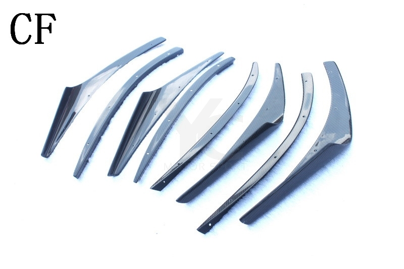 2008-2014 Subaru GRB GVB STI VS 09' Ver. Style Front Bumper Canard 8Pcs