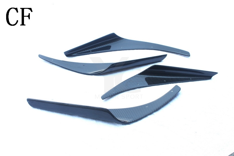 2008-2014 Subaru GRB GVB STI VS 09' Ver. Style Front Bumper Canard 8Pcs