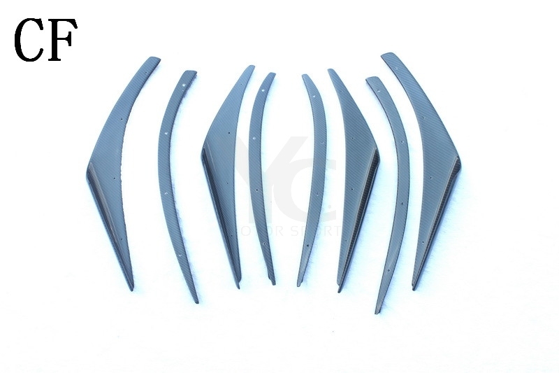 2008-2014 Subaru GRB GVB STI VS 09' Ver. Style Front Bumper Canard 8Pcs