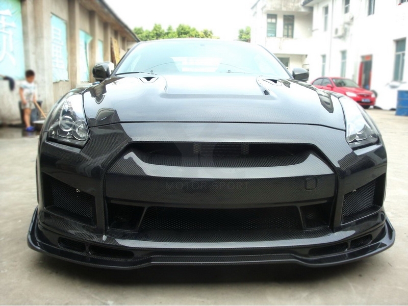 2008-2010 Nissan R35 GTR CBA AS Style Front Lip with Undertray