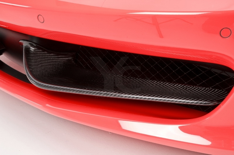 2010-2014 Ferrari F458 Italia Coupe & Spider DM Style Front Bumper Wing Flaps