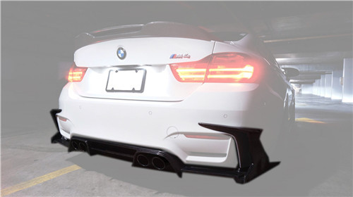 2014-2019 BMW F80 M3 F82 F83 M4 MAD Type 1 Style Rear Diffuser
