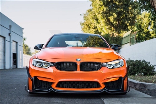 2014-2019 BMW F80 M3 F82 F83 M4 MAD Type 4 Style Front Bumper Side Vents Lower Valence