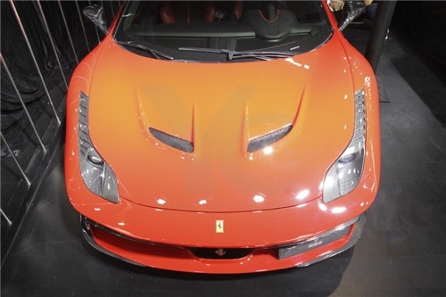 2010-2014 Ferrari F458 Italia Coupe & Spider XuDesign Style Hood(Must be installed with YCFR458046S)