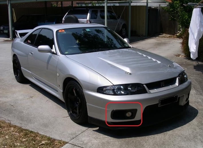 1995-1998 Nissan Skyline R33 GTR OE Front Bumper Border Style Air Duct