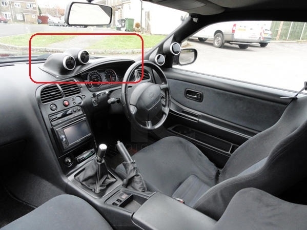 1995-1998 Nissan Skyline R33 GTR GTS RHD Dashboard Twin Gauge Pod