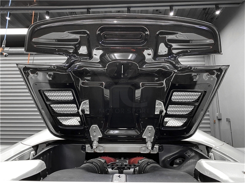 2010-2014 Ferrari F458 Spider OE Style Rear Engine Hood Cover