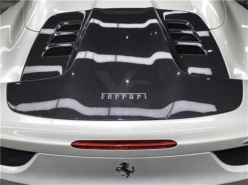 2010-2014 Ferrari F458 Spider OE Style Rear Engine Hood Cover