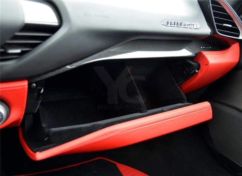 2015-2019 Ferrari F488 GTB & Spider  LHD Glove Box Upper Dashboard Panel Replacement