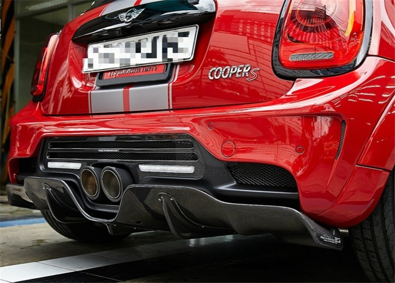 2014-2020 MINI F55 F56 Cooper S Duell AG Style Rear Diffuser