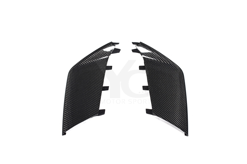 2013-2016 Audi RS6 OEM Front Bumper Side Duct Panels Carbon Fiber