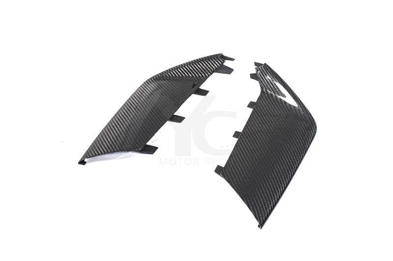 2013-2016 Audi RS6 OEM Front Bumper Side Duct Panels Carbon Fiber