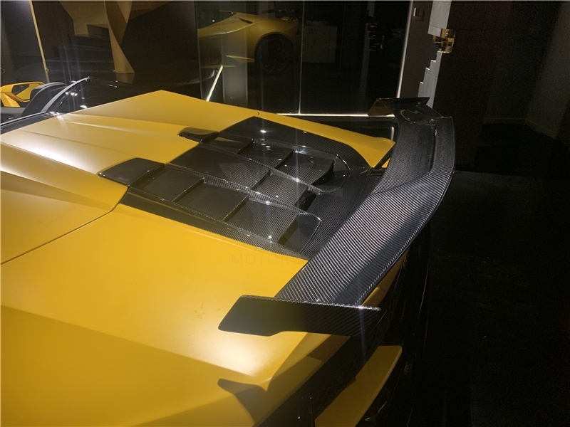 2019-2023 Lamborghini Huracan EVO Spyder & RWD Spyder OD Style Rear Engine Hood Dry Carbon Fiber