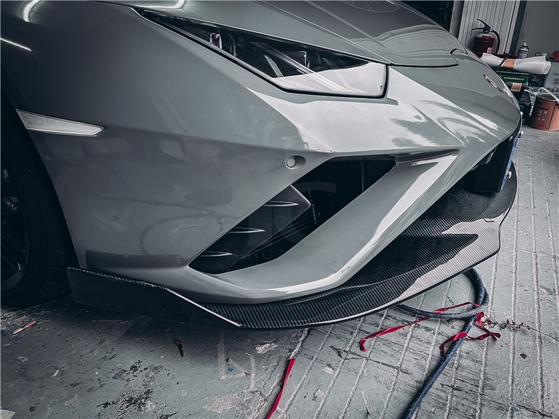2020-2023 Lamborghini Huracan EVO RWD & Spyder OD Style Front Lip Dry Carbon Fiber