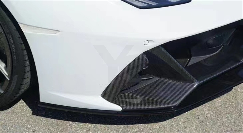 2019-2023 Lamborghini Huracan EVO & Spyder NVT Style Front Lip 5 PCS Dry Carbon Fiber