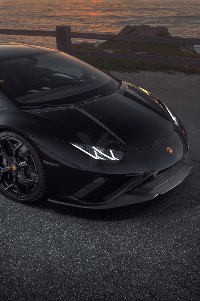 2020-2023 Lamborghini Huracan EVO RWD & Spyder NVT Style Front Lip Forged Carbon Golden Sand Weave