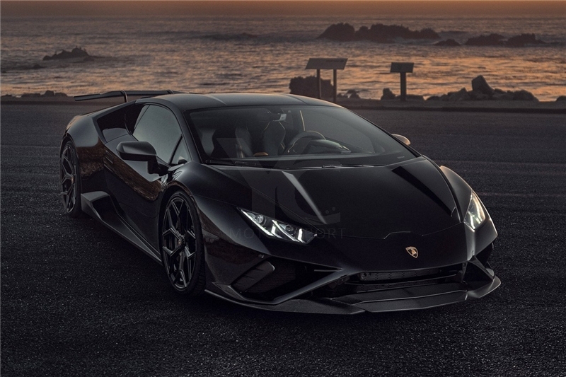 2020-2023 Lamborghini Huracan EVO RWD & Spyder NVT Style Front Lip Forged Carbon Golden Sand Weave