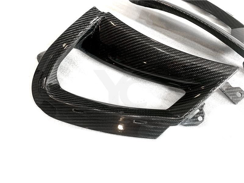 2017-2021 McLaren 720S Coupe & Spider OEM Style Front Bumper Side Vents Dry Carbon Fiber