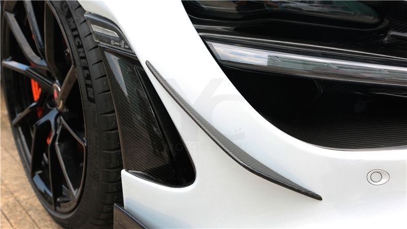 2017-2021 McLaren 720S Coupe & Spider OEM Style Front Bumper Side Vents Dry Carbon Fiber