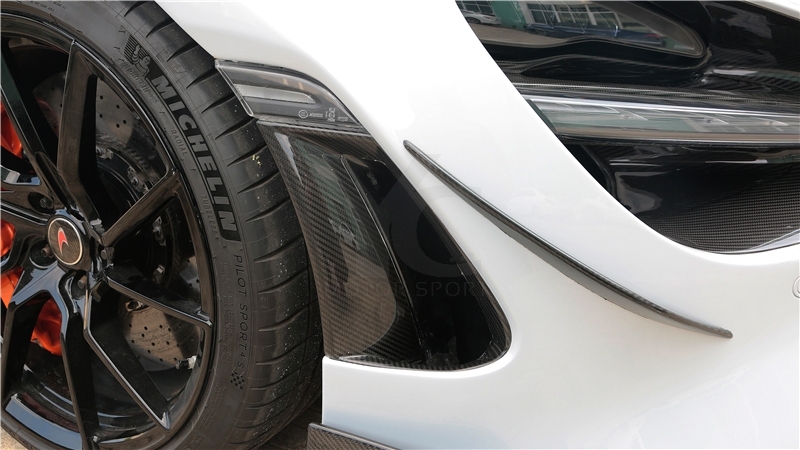 2017-2021 McLaren 720S Coupe & Spider OEM Style Front Bumper Side Vents Dry Carbon Fiber