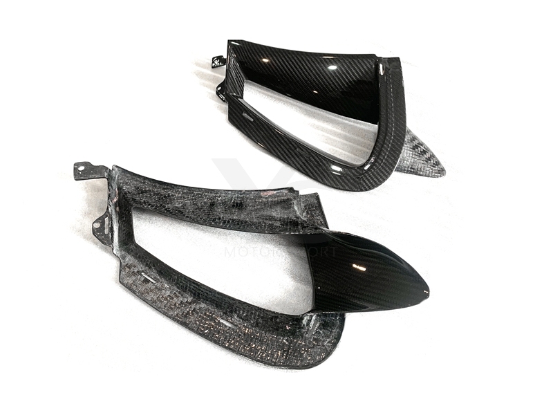 2017-2021 McLaren 720S Coupe & Spider OEM Style Front Bumper Side Vents Dry Carbon Fiber