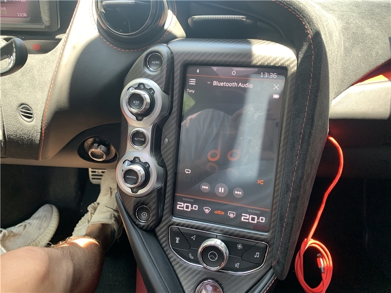 2017-2021 McLaren 720S Coupe & Spider OEM Monitor & Control Panel Replacement 3PCS Dry Carbon Fiber