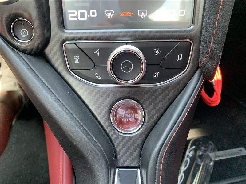 2017-2021 McLaren 720S Coupe & Spider OEM Monitor & Control Panel Replacement 3PCS Dry Carbon Fiber