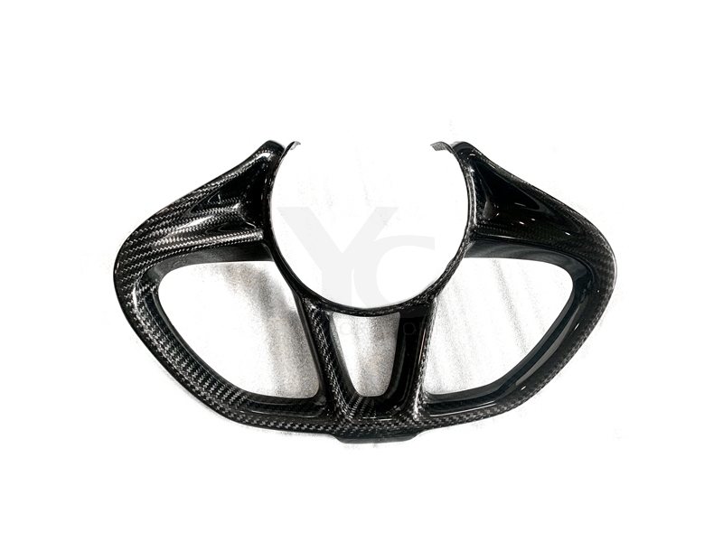 2017-2021 McLaren 720S Coupe & Spider OEM Steering Wheel Cover Replacement Dry Carbon Fiber