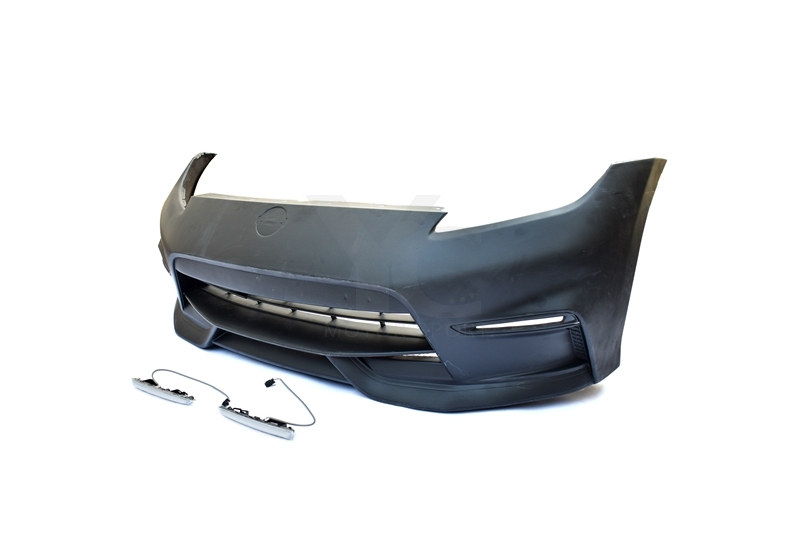 2009-2016 Nissan 370Z Z34 NSM Style Front Bumper w/ Front Underboard & Wheel Arch Fiber Glass